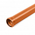Труба канализационная наружная 110х1000 мм, SN4, толщина стенок 3.2мм, оранж.